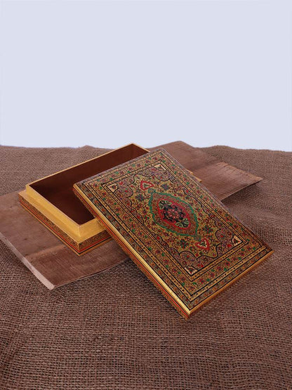 Kaaleen Work Papier Mache Jewellery Box - Shopping in Kashmir