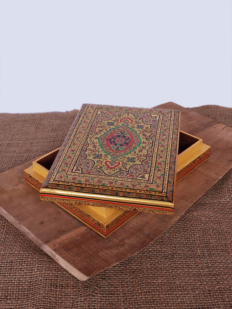 Kaaleen Work Papier Mache Jewellery Box - Shopping in Kashmir