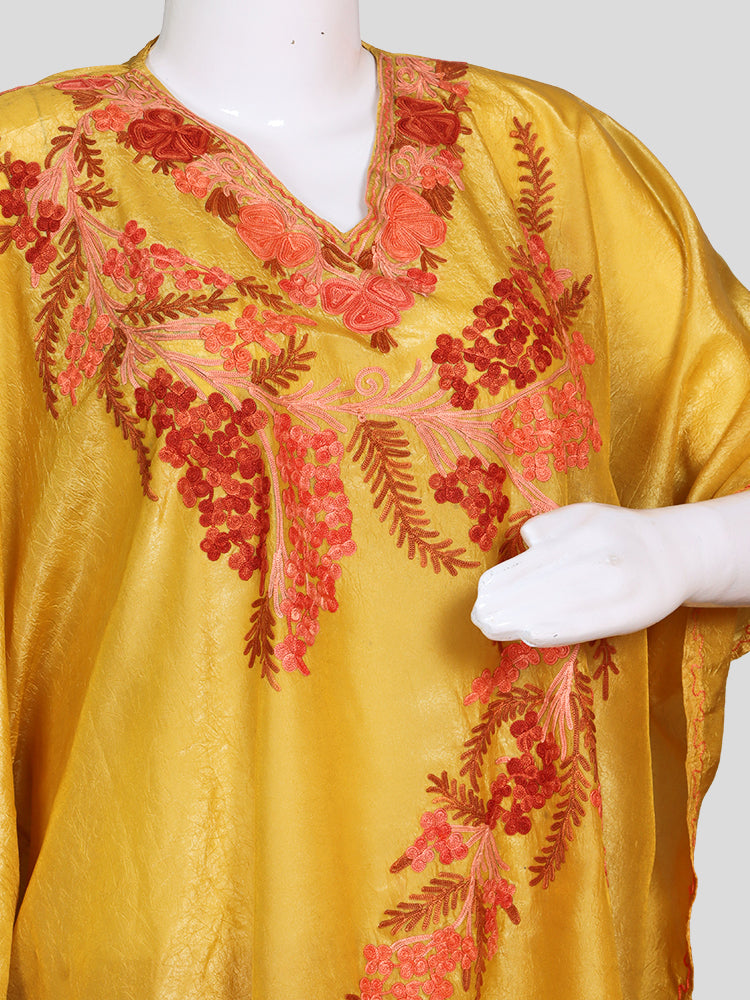 Zariya Yellow Cheese Silk Twins - Kaftan Set & Kurti