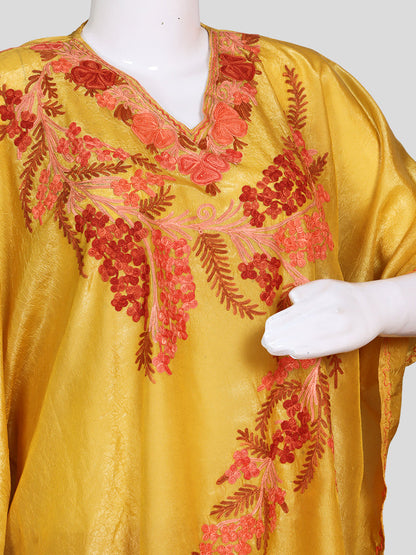 Zariya Yellow Cheese Silk Twins - Kaftan Set & Kurti