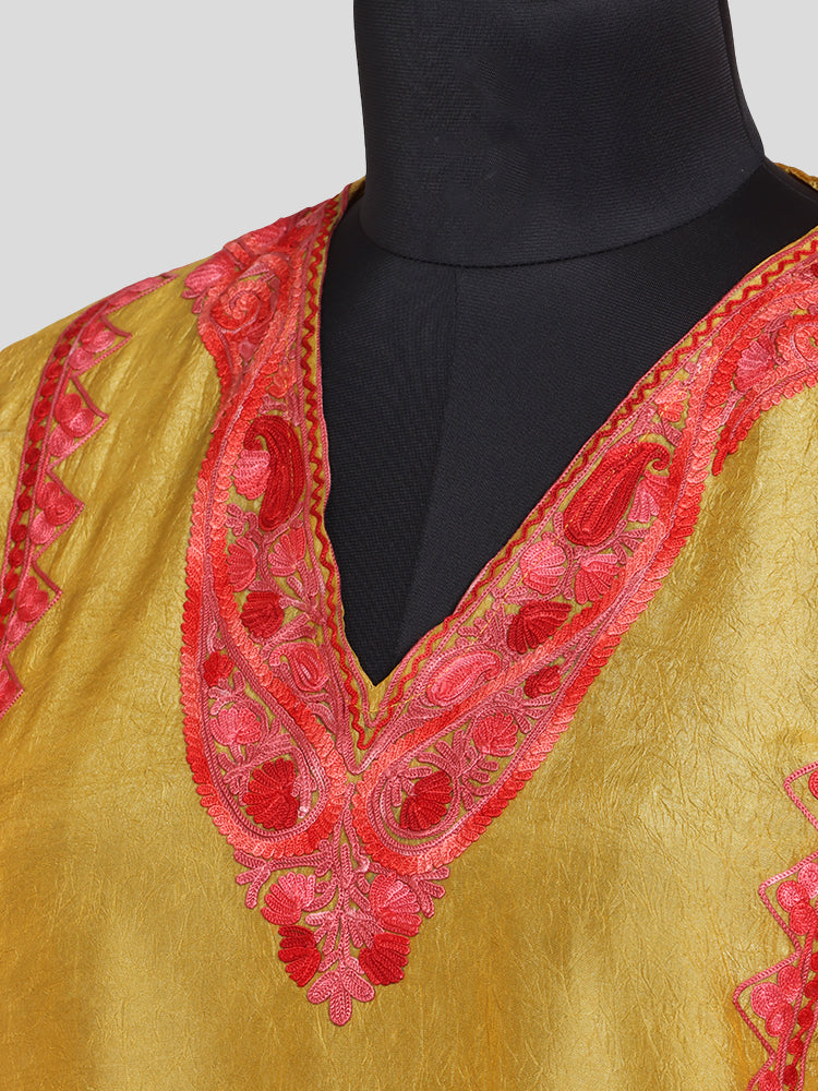 Zariya Yellow Cheese Silk Twins - Kaftan Set & Kurti