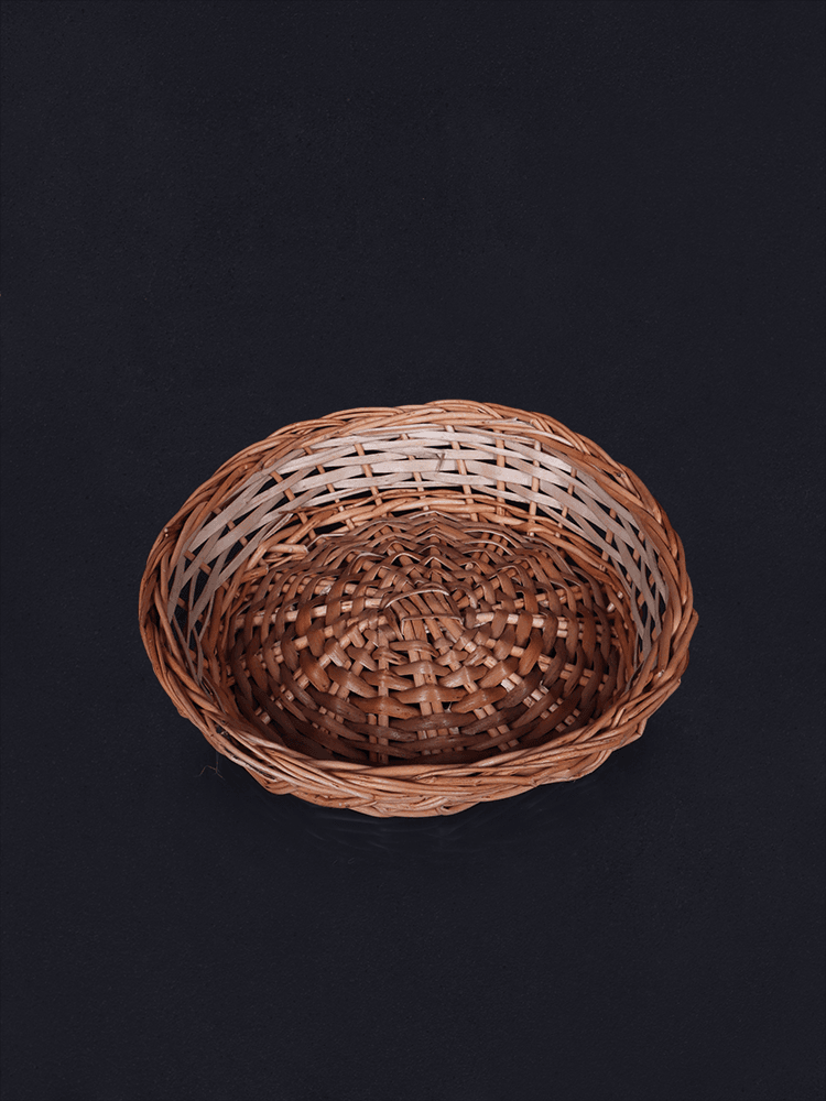 Shaakh Traditional Flat Willow Dry Fruit Baskets (Set of 3) - Shopping in Kashmir