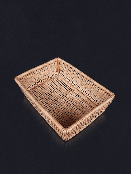 Shaakh Rectangular Willow Tray Basket Set (Set of 3) - Shopping in Kashmir