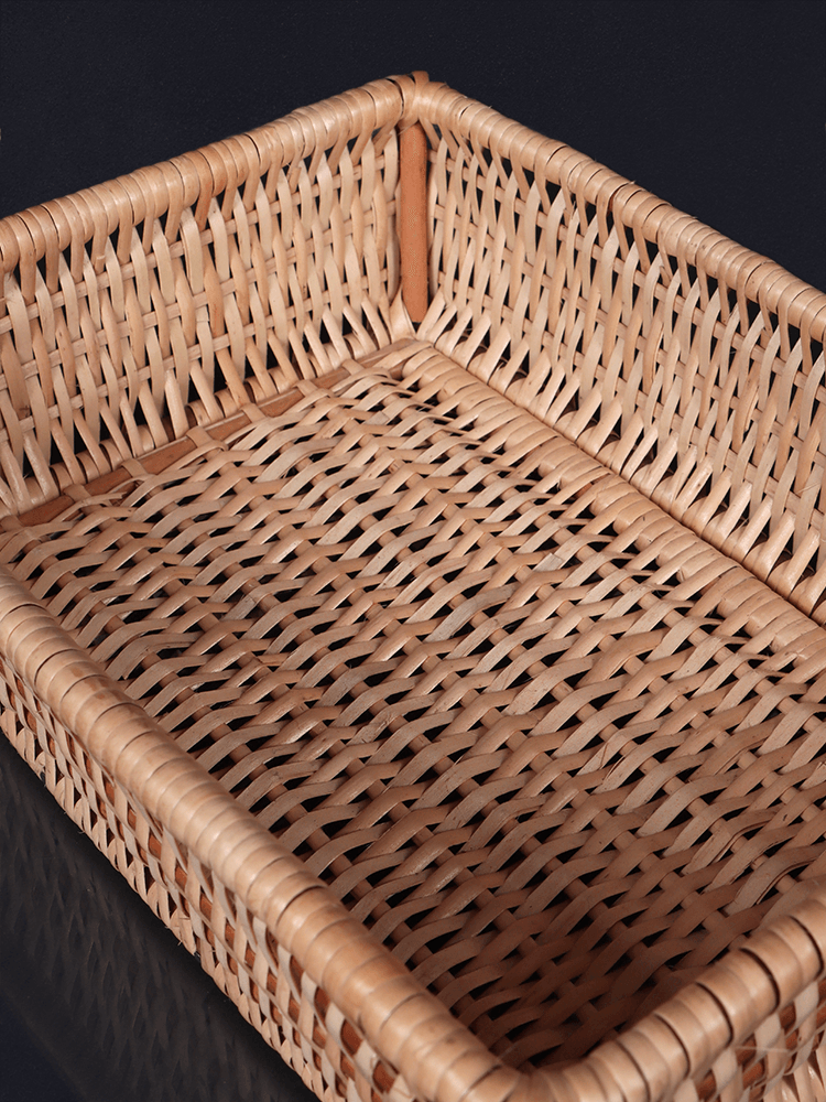 Shaakh Rectangular Willow Tray Basket Set (Set of 3) - Shopping in Kashmir