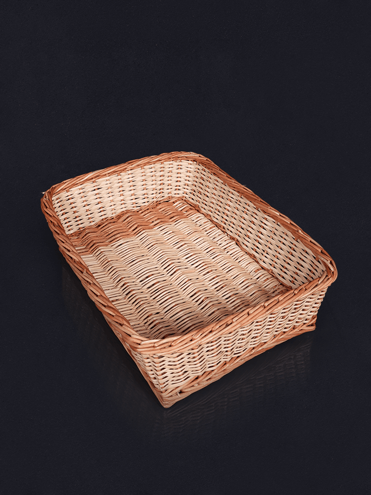 Shaakh Large Rectangular Kashmiri Willow Tray Basket - Shopping in Kashmir
