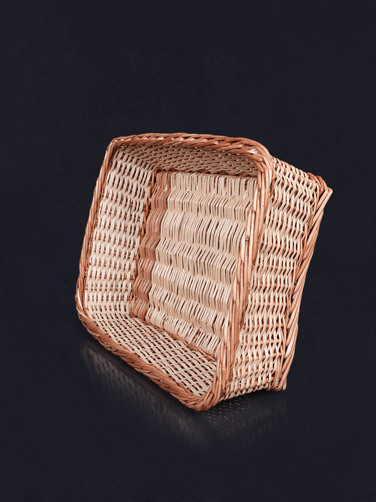 Shaakh Large Rectangular Kashmiri Willow Tray Basket - Shopping in Kashmir