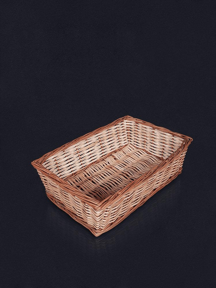 Shaakh Rectangular Willow Fruit Baskets (Set of 3) - Shopping in Kashmir