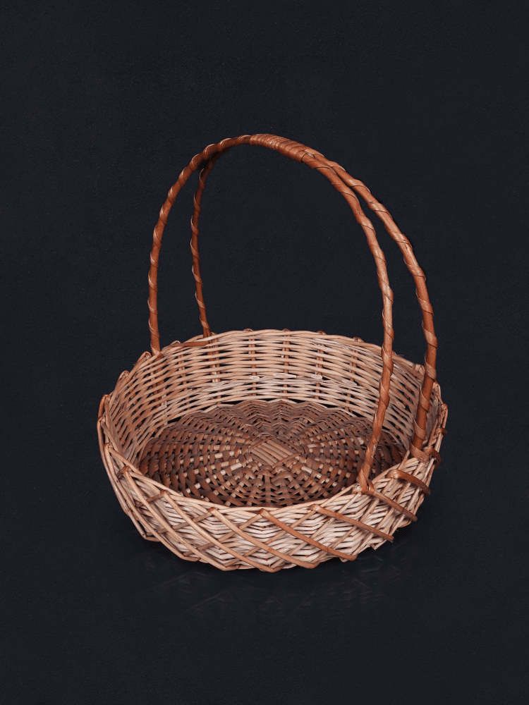 Shaakh Kashmiri Willow Round Flat Trays (Set of 3) - Shopping in Kashmir