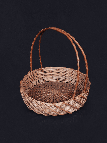Shaakh Kashmiri Willow Round Flat Trays (Set of 3) - Shopping in Kashmir