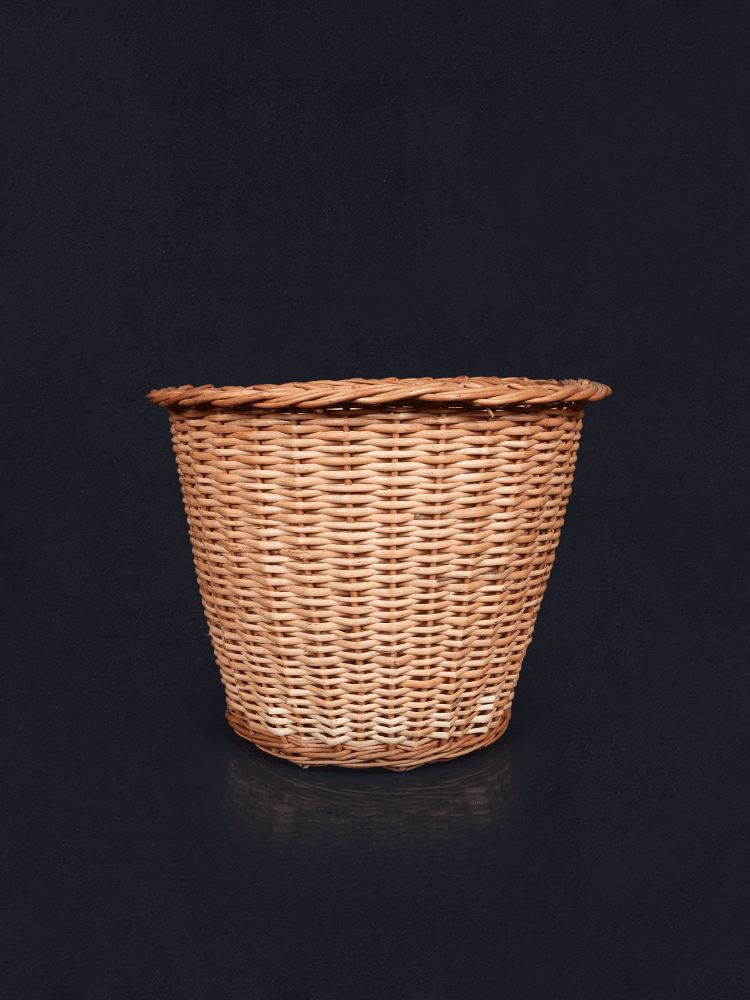 Shaakh Eco-Conscious Handmade Willow Waste Bin - Shopping in Kashmir