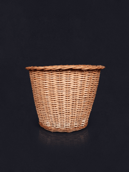 Shaakh Eco-Conscious Handmade Willow Waste Bin - Shopping in Kashmir