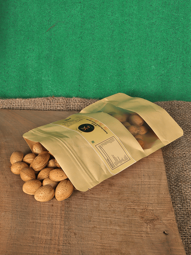 Harud Kashmiri Hard Shelled Almonds (With Shell) - Shopping in Kashmir