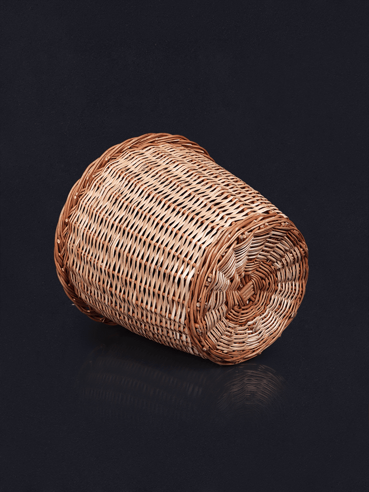 Shaakh Eco-Conscious Handmade Willow Waste Bin - Shopping in Kashmir