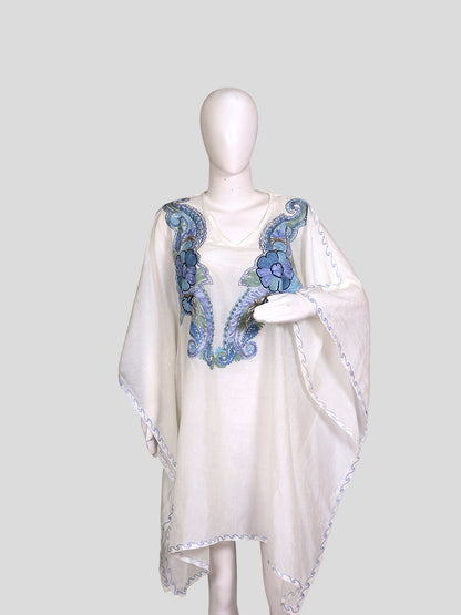 Zariya Creamy White Silk Twins - Kurti & Kaftan