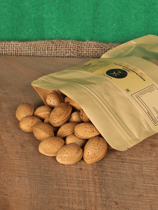 Harud Kashmiri Hard Shelled Almonds (With Shell) - Shopping in Kashmir