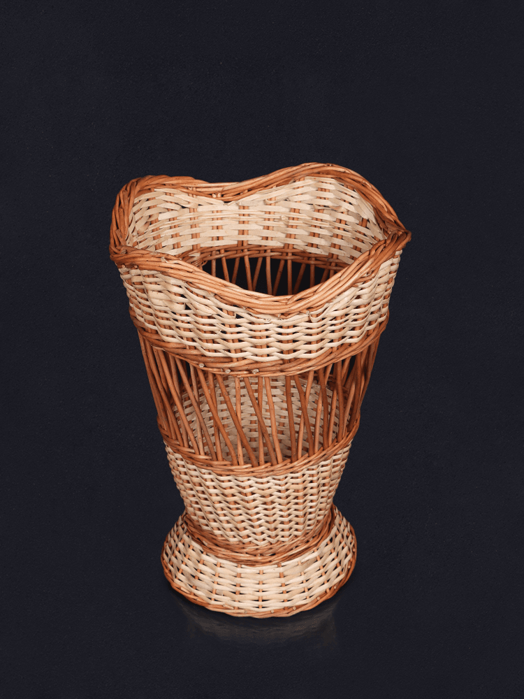 Shaakh Kashmiri Wicker Flower Vase - Shopping in Kashmir