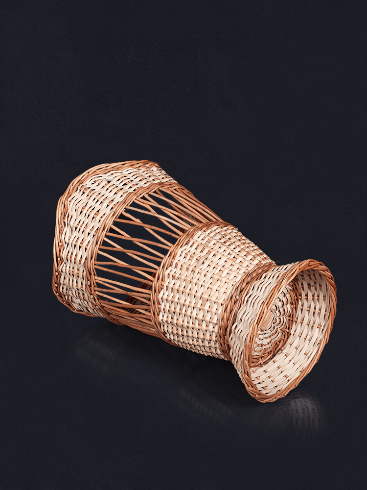 Shaakh Kashmiri Wicker Flower Vase - Shopping in Kashmir