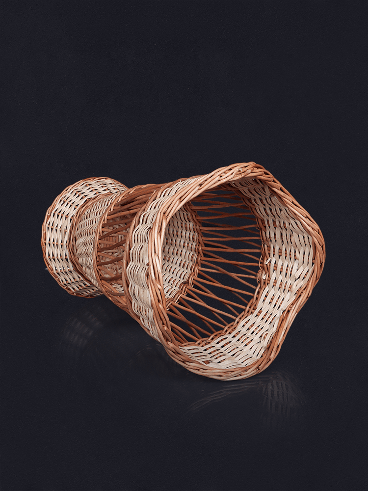 Shaakh Kashmiri Wicker Flower Vase - Shopping in Kashmir