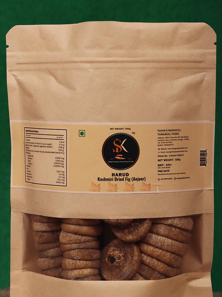 Harud Kashmiri Dried Fig (Anjeer) - Shopping in Kashmir
