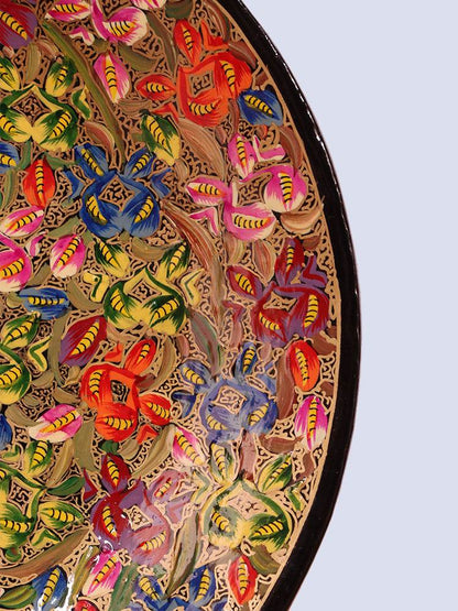 Gaasihdaar Papier Mache Wall Plate - Shopping in Kashmir