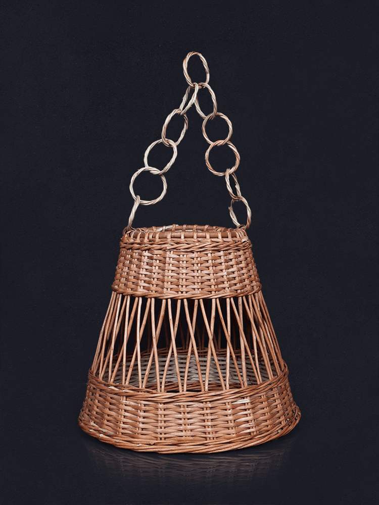 Shaakh Handwoven Willow Flared Lamp Shade - Shopping in Kashmir