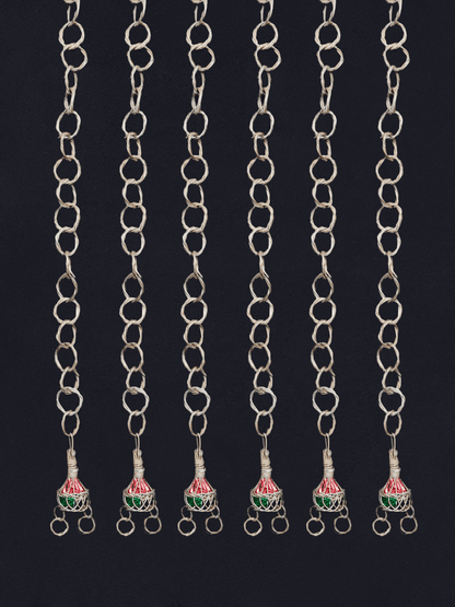 Shaakh Decorative Willow Hanging Chains with Tassels (Set of 6) - Shopping in Kashmir