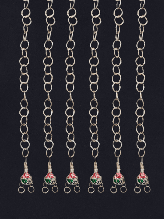 Shaakh Decorative Willow Hanging Chains with Tassels (Set of 6) - Shopping in Kashmir