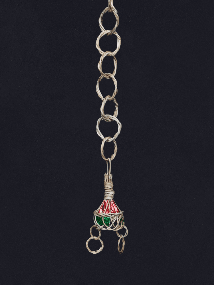 Shaakh Decorative Willow Hanging Chains with Tassels (Set of 6) - Shopping in Kashmir