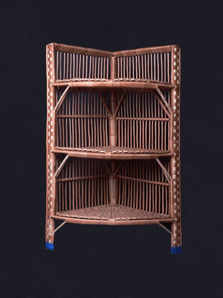 Shaakh Kashmiri Willow Three-Tier Corner Book Stand - Shopping in Kashmir