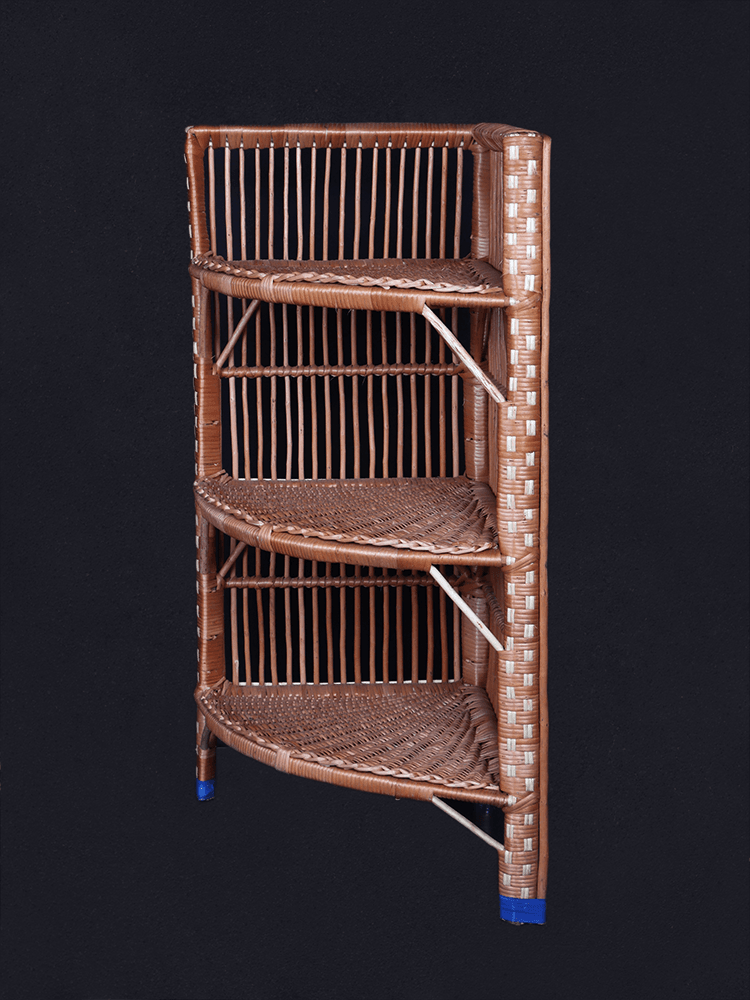 Shaakh Kashmiri Willow Three-Tier Corner Book Stand - Shopping in Kashmir