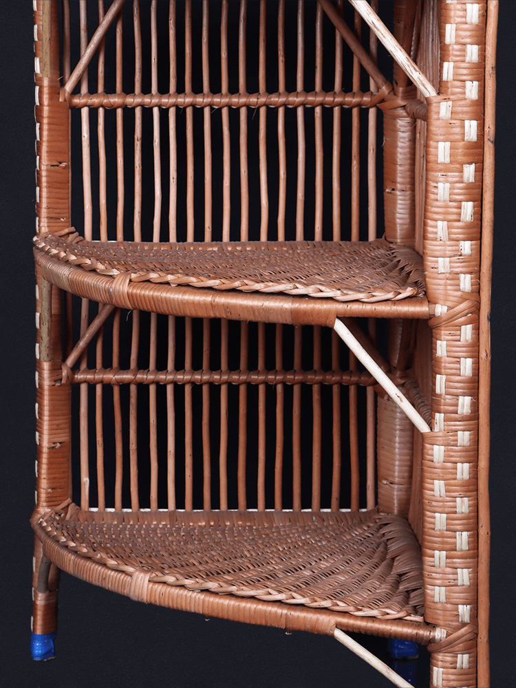 Shaakh Kashmiri Willow Three-Tier Corner Book Stand - Shopping in Kashmir