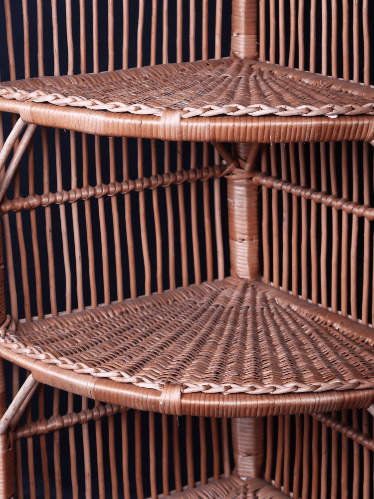 Shaakh Kashmiri Willow Three-Tier Corner Book Stand - Shopping in Kashmir