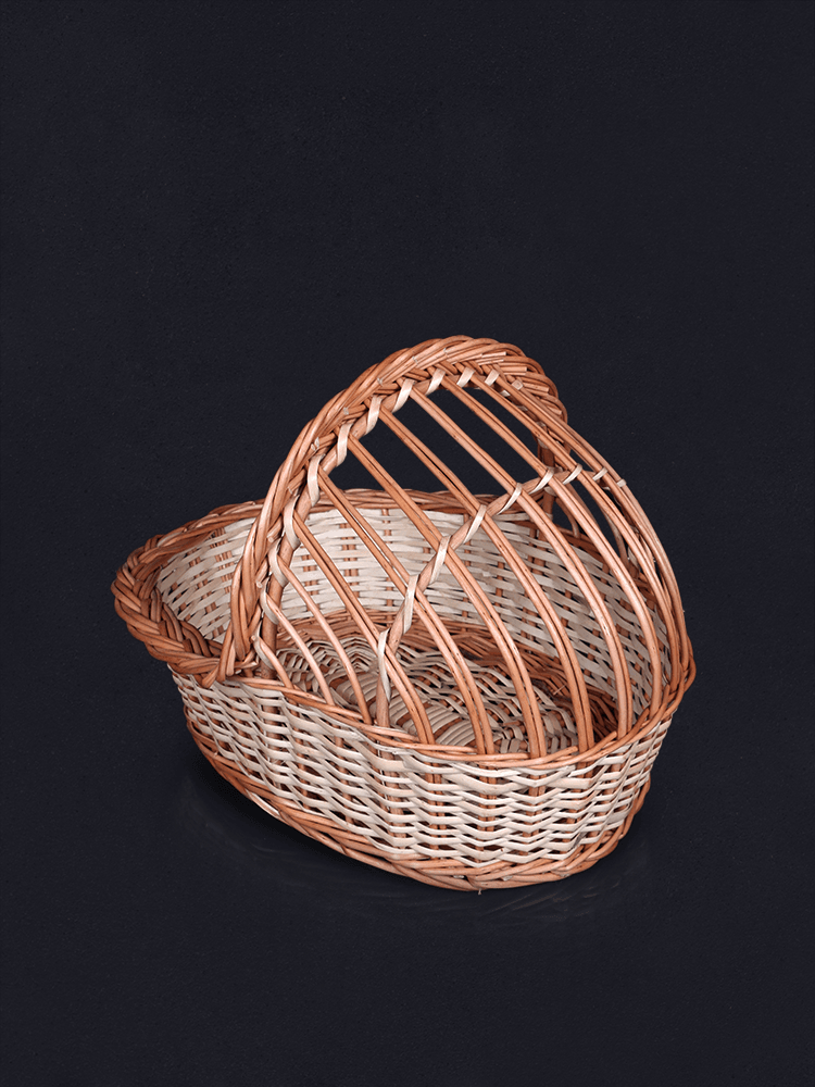Shaakh Handwoven Kashmiri Willow Cradle Basket - Shopping in Kashmir