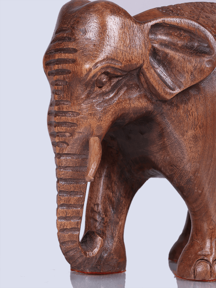 Decor It Walnut Wood Elephant - Shopping in Kashmir