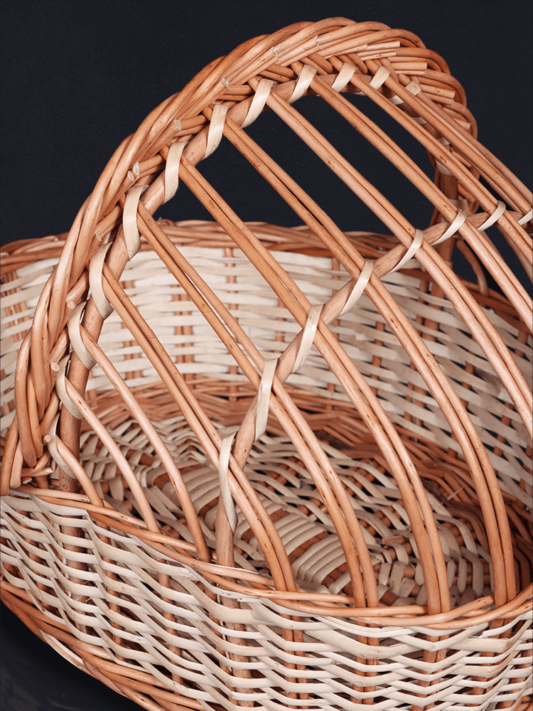 Shaakh Handwoven Kashmiri Willow Cradle Basket - Shopping in Kashmir