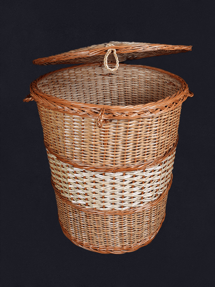 Shaakh Spacious Willow Basket for Laundry and Linen - Shopping in Kashmir