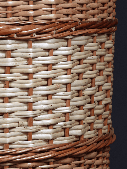 Shaakh Spacious Willow Basket for Laundry and Linen - Shopping in Kashmir