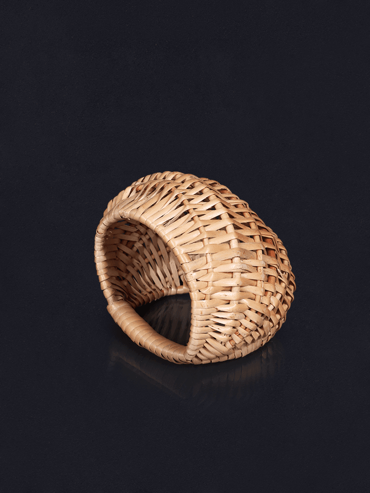 Shaakh Handwoven Curved Willow Utility Basket - Shopping in Kashmir