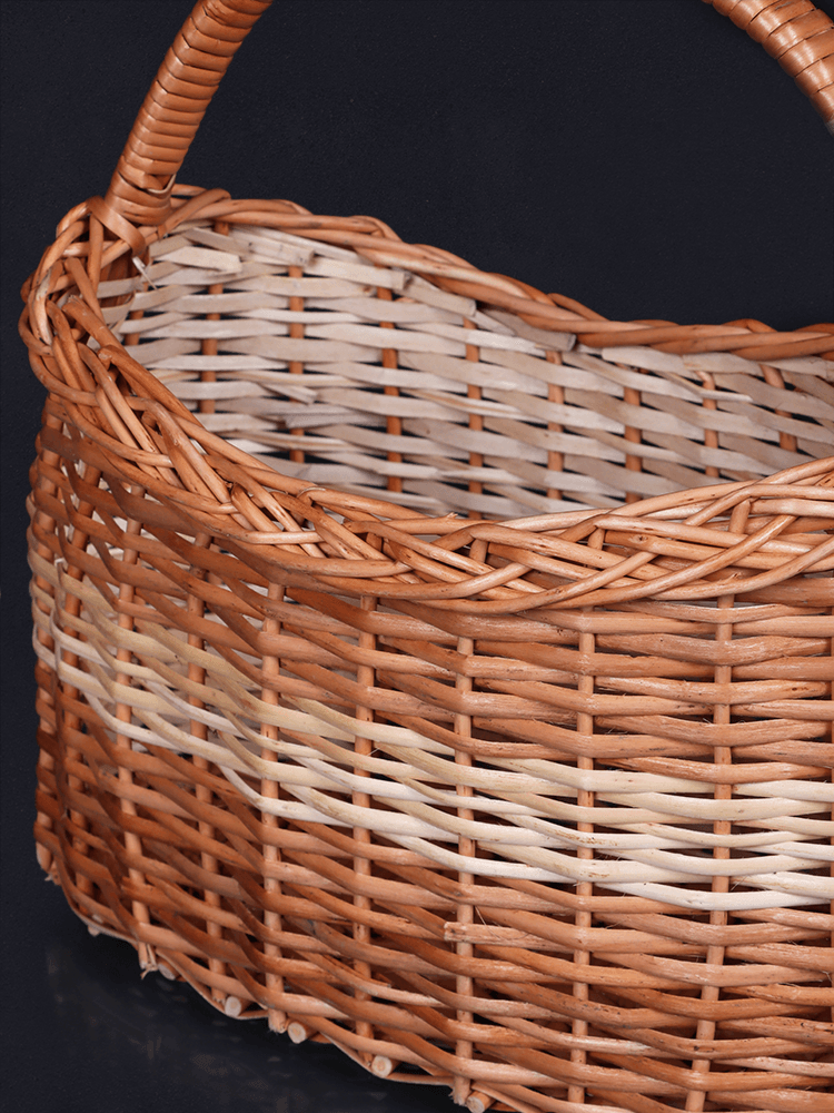 Shaakh Kashmiri Willow Carry Basket - Shopping in Kashmir