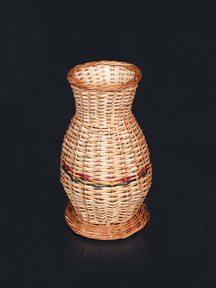 Shaakh Kashmiri Handwoven Willow Accent Pots (Set of 2) - Shopping in Kashmir
