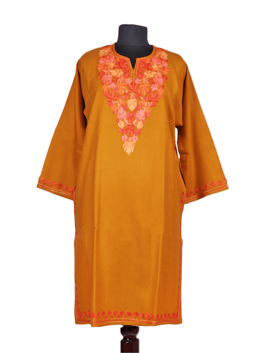 Rang-e-Zaffran: Chinar Aari Embriodery pheran - Shopping in Kashmir