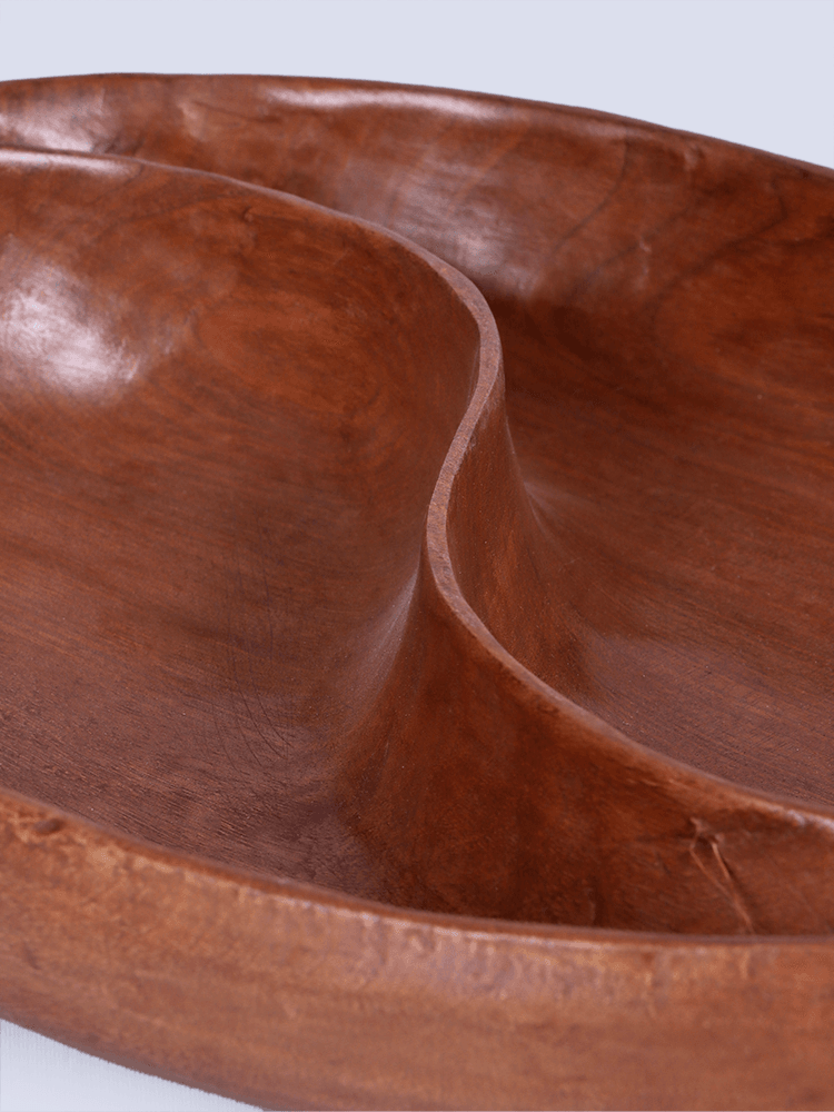 Badami Shaped Walnut Wood Bowl - Shopping in Kashmir