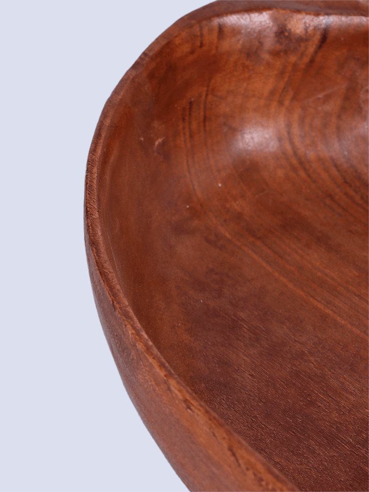 Badami Shaped Walnut Wood Bowl - Shopping in Kashmir