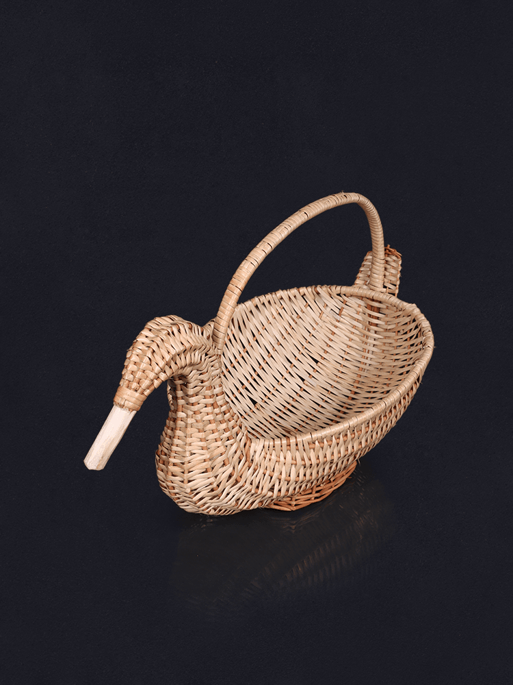 Shaakh Duck-Shaped Kashmiri Willow Basket - Shopping in Kashmir