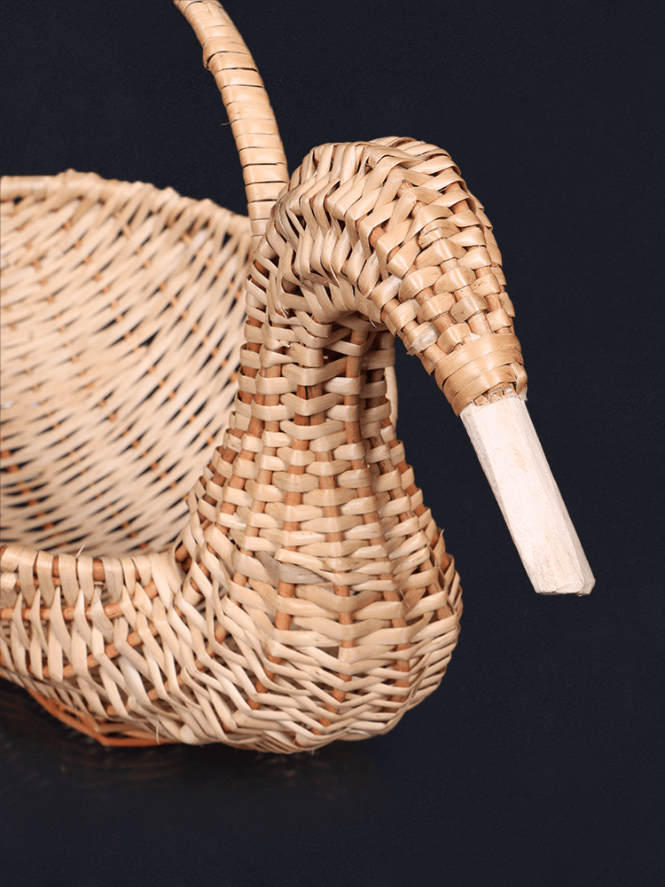Shaakh Duck-Shaped Kashmiri Willow Basket - Shopping in Kashmir