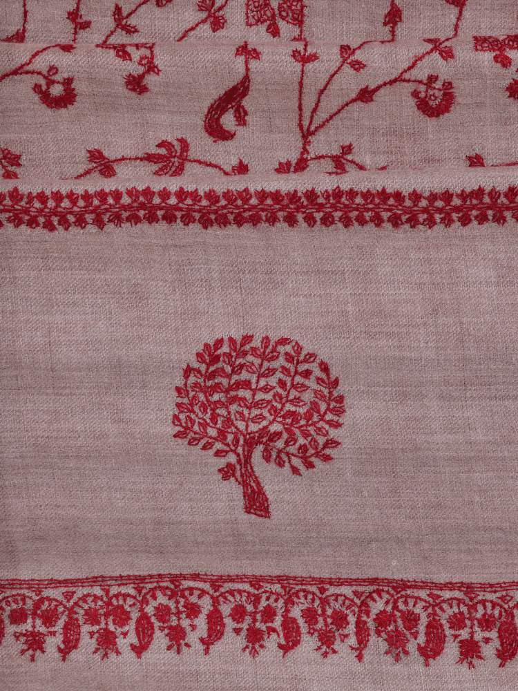 Natural Jaali Bootidar Pashmina Shawl - Shopping in Kashmir