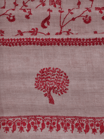Natural Jaali Bootidar Pashmina Shawl - Shopping in Kashmir