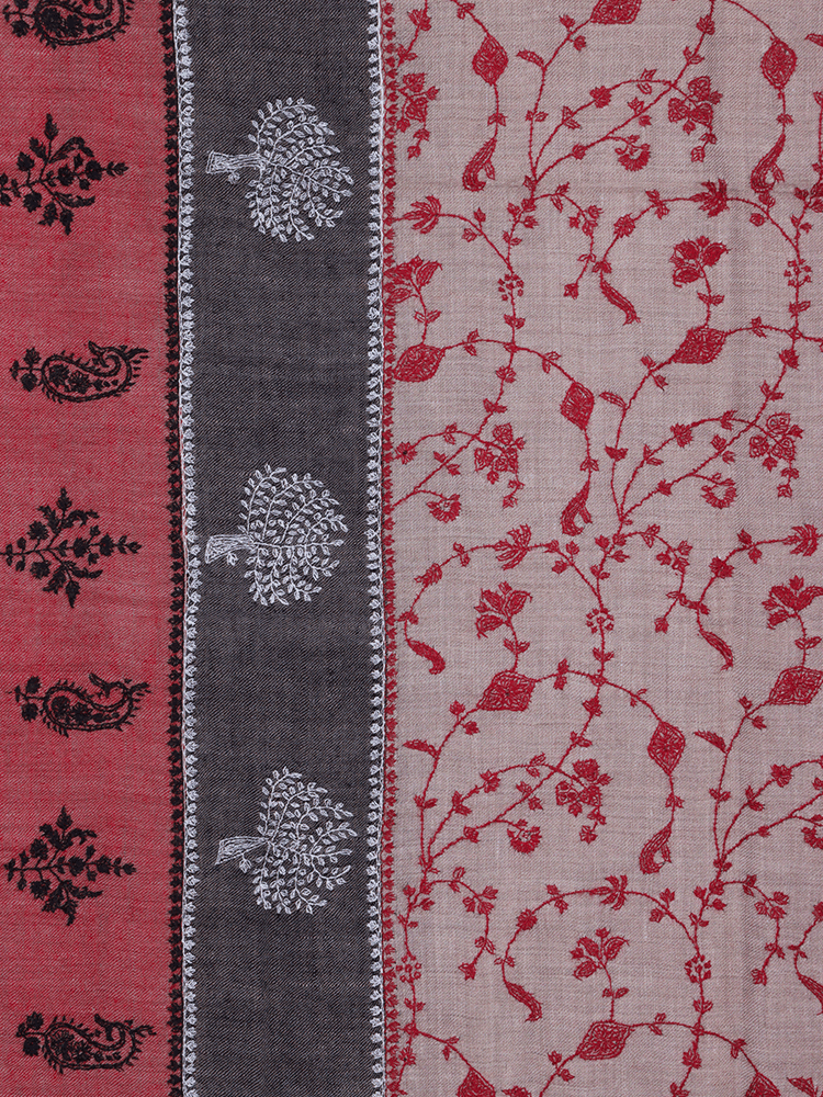Natural Jaali Bootidar Pashmina Shawl - Shopping in Kashmir