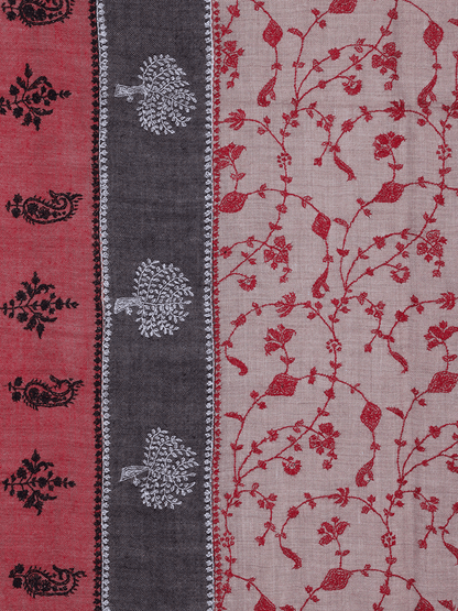 Natural Jaali Bootidar Pashmina Shawl - Shopping in Kashmir