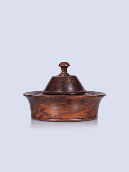 Single Box Walnut Wood Dry Fruit Bowl - Shopping in Kashmir